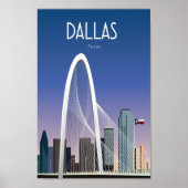 Dallas Texas Reiseplakatstadt Poster (Vorne)