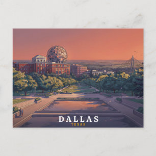 Dallas Texas Retro-Reise Postkarte
