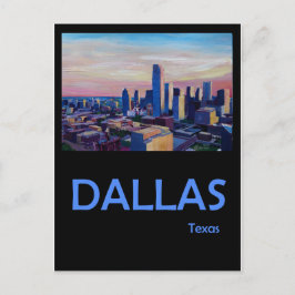 Dallas Texas Retro Reiseposter Postkarte