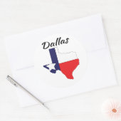 Dallas - Texas Runder Aufkleber (Umschlag)