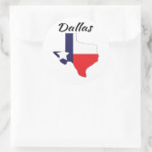 Dallas - Texas Runder Aufkleber (Tasche)
