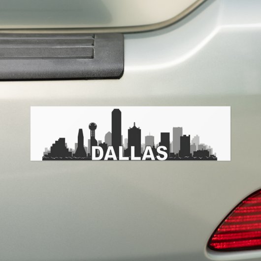 Dallas Texas Skyline Autoaufkleber (Auf Auto)