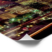 Dallas, Texas Skyline bei Dämmerung Poster (Ecke)