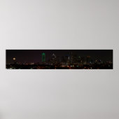 Dallas, Texas Skyline bei Nacht Poster (Vorne)