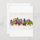 Dallas Texas Skyline Einladungspostkarte (Vorne/Hinten)