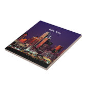 Dallas, Texas Skyline Fliese (Seite)