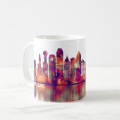Dallas Texas Skyline Kaffeetasse (Vorderseite Links)