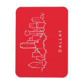 Dallas Texas Skyline Magnet (Vertikal)