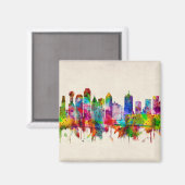 Dallas Texas Skyline Magnet (Vorderseite/Rückseite)