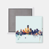 Dallas Texas Skyline Magnet (Vorderseite/Rückseite)