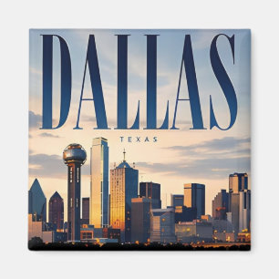 Dallas Texas Skyline Nordtexas Stadt Reise Magnet