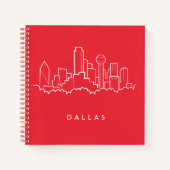 Dallas Texas Skyline Notizblock (Vorderseite)