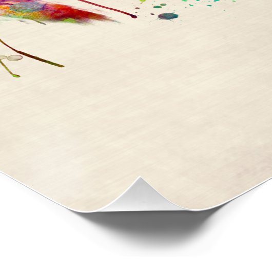 Dallas Texas Skyline Poster (Ecke)