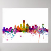 Dallas Texas Skyline Poster (Vorne)