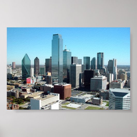 Dallas Texas Skyline Poster (Vorne)