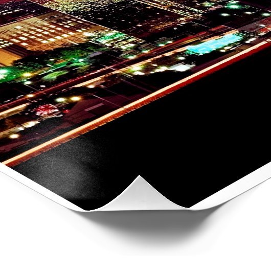 Dallas, Texas Skyline Poster (Ecke)