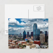 Dallas, Texas skyline Postkarte (Vorne/Hinten)