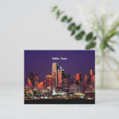 Dallas, Texas Skyline Postkarte (Stehend Vorderseite)