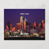 Dallas, Texas Skyline Postkarte (Vorderseite)