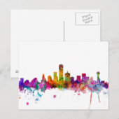 Dallas Texas Skyline Postkarte (Vorne/Hinten)