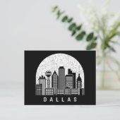 Dallas Texas Skyline Postkarte (Stehend Vorderseite)