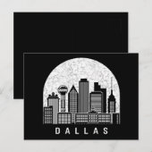 Dallas Texas Skyline Postkarte (Vorne/Hinten)