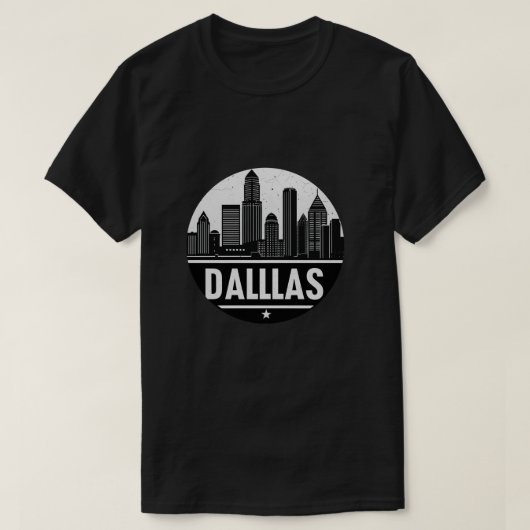 Dallas Texas Skyline T-Shirt (Design vorne)