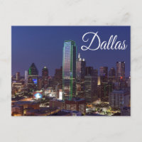 Dallas, Texas Skyline, United Staaten Postcard