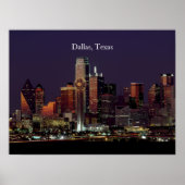 Dallas, Texas skyline view, Poster (Vorne)