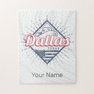 Dallas Texas Stadt Vereinigte Staaten Vintage USA Puzzle