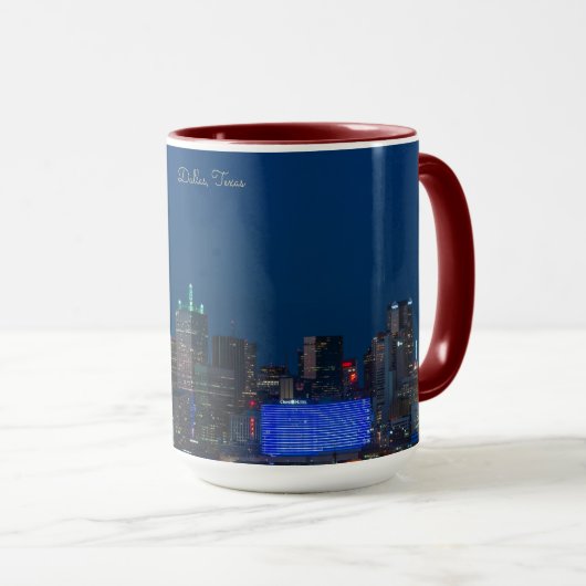 Dallas, Texas Stadtbild Foto, Tasse (VorderseiteRechts)