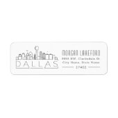 Dallas, Texas Stylized Skyline | (Vorne)