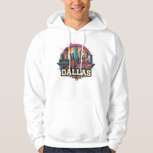 Dallas Texas T - Shirt | Staat-City-Prix (Vorderseite)