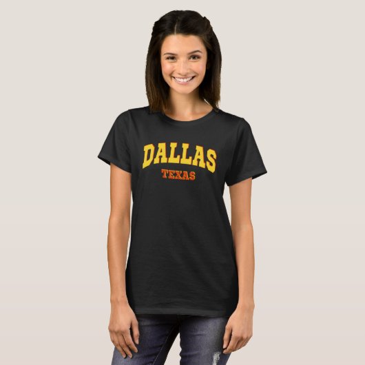Dallas Texas Throwback Classic T-Shirt (Vorne ganz)