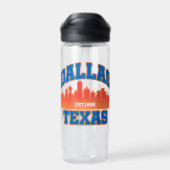 Dallas, Texas Trinkflasche (Rückseite)