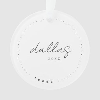 Dallas Texas TX Reisen Vereinigte Staaten Simple Ornament