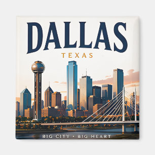 Dallas Texas Urbanes Erbe Magnet