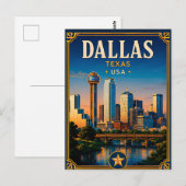 ⭐ Dallas Texas Urlaubserinnerung Postkarte (Vorne/Hinten)