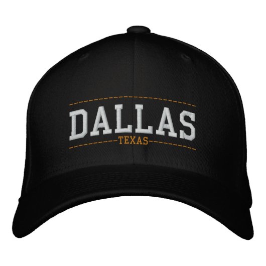 Dallas Texas USA bestickte Hats Baseballkappe (Vorderseite)