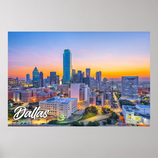 Dallas, Texas, Vereinigte Staaten Poster (Vorne)