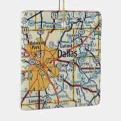 Dallas Texas Vintag Map Keramikornament (Rechts)