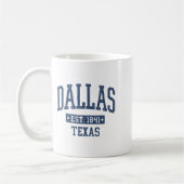 Dallas Texas Vintag Srts Design Dallas Kaffeetasse (Links)