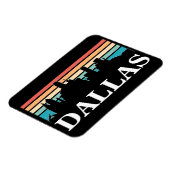 Dallas Texas Vintag Sunset Cityscape Magnet (Linke Seite)