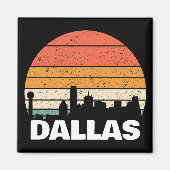 DALLAS TEXAS VINTAG SUNSET MAGNET (Vorne)