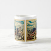 Dallas Texas Vintage Travel Kaffeetasse (Mittel)