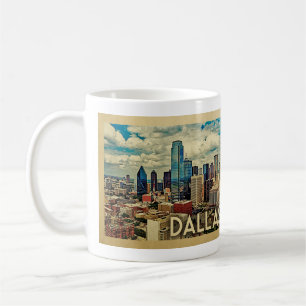 Dallas Texas Vintage Travel Kaffeetasse
