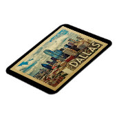 Dallas Texas Vintage Travel Magnet (Linke Seite)