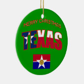 Dallas Texas Weihnachtsdekoration Keramikornament (Rechts)