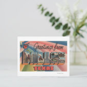 Dallas, TexasLarge Letter ScenesDallas, TX Postkarte (Stehend Vorderseite)