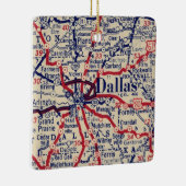 Dallas TX 1941 Karte Keramikornament (Rechts)